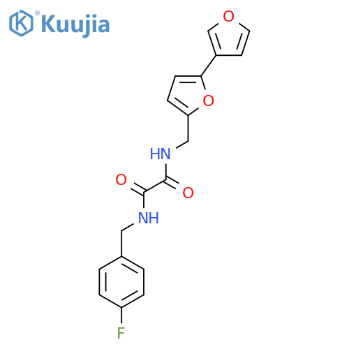 N-({[2,3'-bifuran]-5-yl}methyl)-N'-[(4-fluorophenyl)methyl]ethanediamide structure