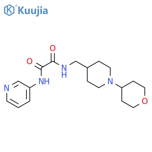 N-{[1-(oxan-4-yl)piperidin-4-yl]methyl}-N'-(pyridin-3-yl)ethanediamide structure