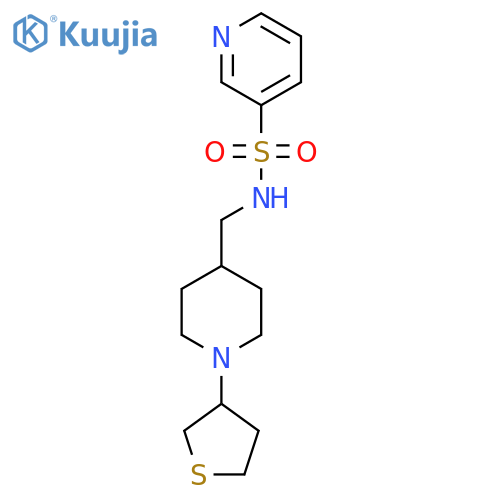 N-{[1-(thiolan-3-yl)piperidin-4-yl]methyl}pyridine-3-sulfonamide structure