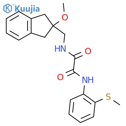 N-[(2-methoxy-2,3-dihydro-1H-inden-2-yl)methyl]-N'-[2-(methylsulfanyl)phenyl]ethanediamide structure