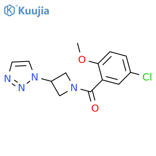 (5-chloro-2-methoxyphenyl)-[3-(triazol-1-yl)azetidin-1-yl]methanone structure