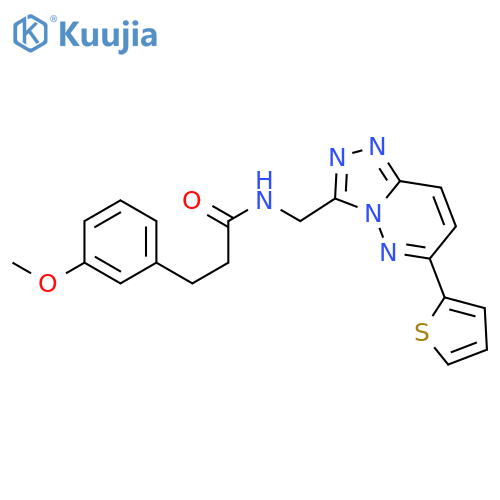 3-(3-methoxyphenyl)-N-{[6-(thiophen-2-yl)-[1,2,4]triazolo[4,3-b]pyridazin-3-yl]methyl}propanamide structure