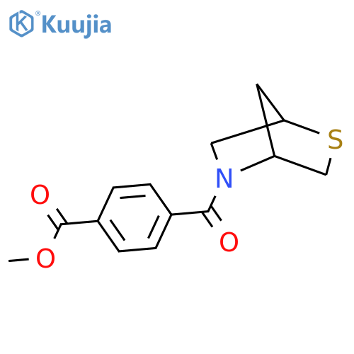 methyl 4-{2-thia-5-azabicyclo[2.2.1]heptane-5-carbonyl}benzoate structure