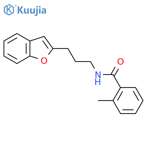 N-3-(1-benzofuran-2-yl)propyl-2-methylbenzamide structure