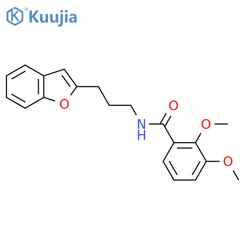 N-3-(1-benzofuran-2-yl)propyl-2,3-dimethoxybenzamide structure