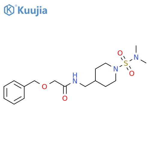 2-(benzyloxy)-N-{[1-(dimethylsulfamoyl)piperidin-4-yl]methyl}acetamide structure