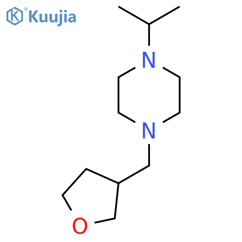 1-[(oxolan-3-yl)methyl]-4-(propan-2-yl)piperazine structure