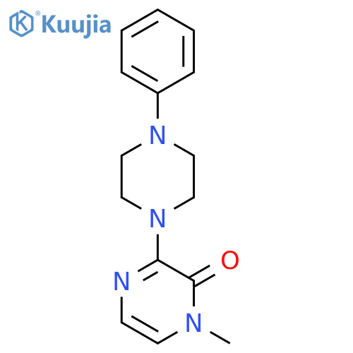 1-methyl-3-(4-phenylpiperazin-1-yl)-1,2-dihydropyrazin-2-one structure