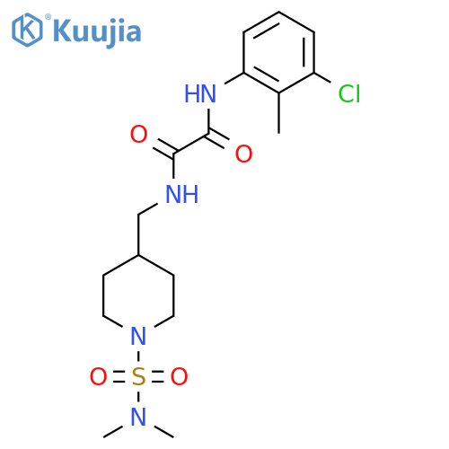 N'-(3-chloro-2-methylphenyl)-N-{[1-(dimethylsulfamoyl)piperidin-4-yl]methyl}ethanediamide structure