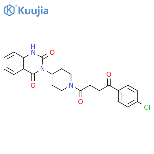 3-{1-[4-(4-chlorophenyl)-4-oxobutanoyl]piperidin-4-yl}-1,2,3,4-tetrahydroquinazoline-2,4-dione structure