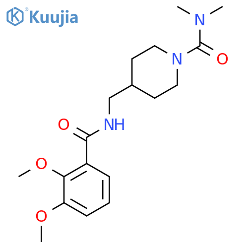 4-{(2,3-dimethoxyphenyl)formamidomethyl}-N,N-dimethylpiperidine-1-carboxamide structure