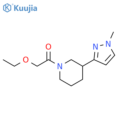 2-ethoxy-1-3-(1-methyl-1H-pyrazol-3-yl)piperidin-1-ylethan-1-one structure