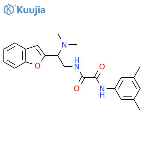N-2-(1-benzofuran-2-yl)-2-(dimethylamino)ethyl-N'-(3,5-dimethylphenyl)ethanediamide structure