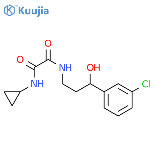 N'-[3-(3-chlorophenyl)-3-hydroxypropyl]-N-cyclopropylethanediamide structure