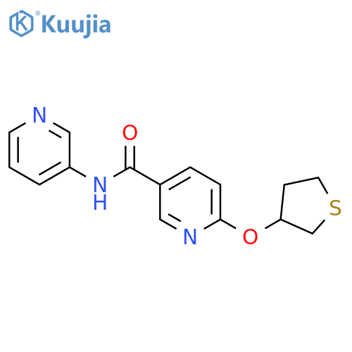 N-pyridin-3-yl-6-(thiolan-3-yloxy)pyridine-3-carboxamide structure