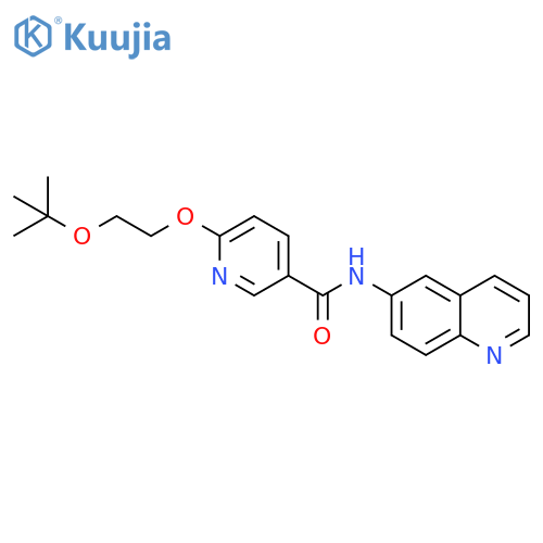 6-[2-(1,1-Dimethylethoxy)ethoxy]-N-6-quinolinyl-3-pyridinecarboxamide structure