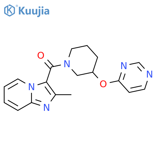4-[(1-{2-methylimidazo[1,2-a]pyridine-3-carbonyl}piperidin-3-yl)oxy]pyrimidine structure