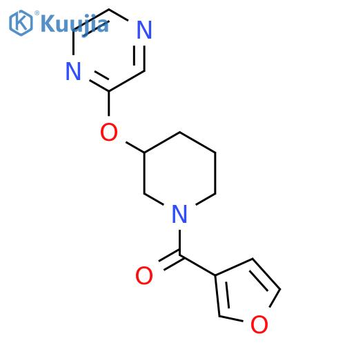 2-{[1-(furan-3-carbonyl)piperidin-3-yl]oxy}pyrazine structure