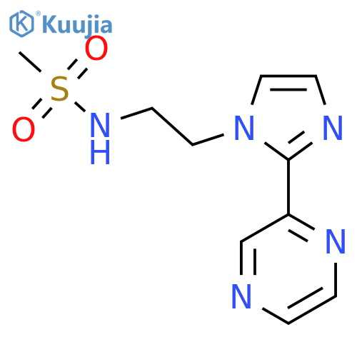 N-{2-[2-(pyrazin-2-yl)-1H-imidazol-1-yl]ethyl}methanesulfonamide structure