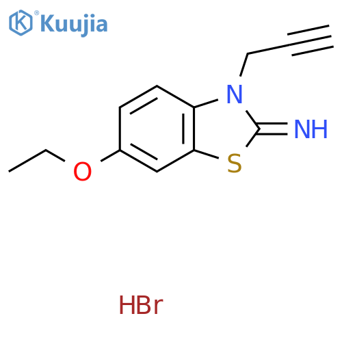 6-ethoxy-3-(prop-2-yn-1-yl)-2,3-dihydro-1,3-benzothiazol-2-imine hydrobromide structure