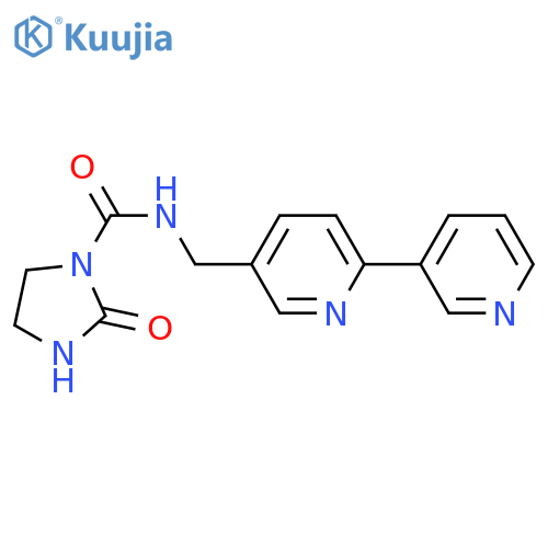 N-({2,3'-bipyridine-5-yl}methyl)-2-oxoimidazolidine-1-carboxamide structure
