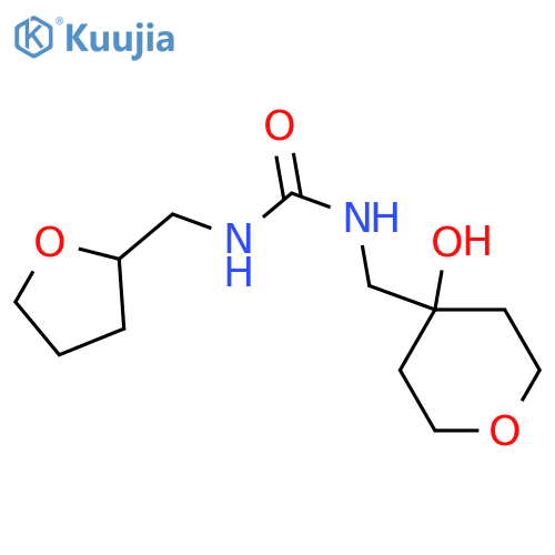 1-((4-hydroxytetrahydro-2H-pyran-4-yl)methyl)-3-((tetrahydrofuran-2-yl)methyl)urea structure