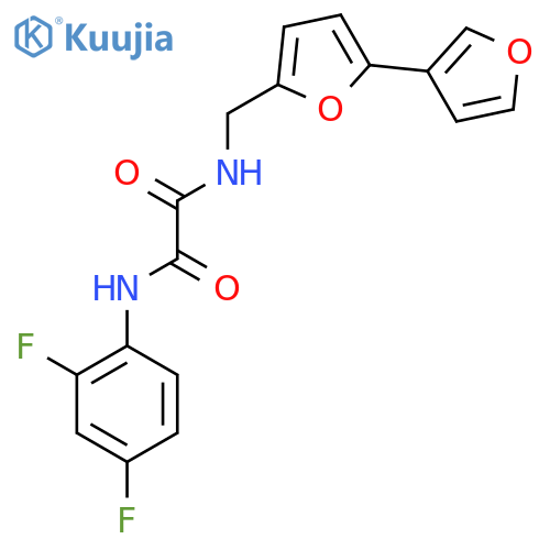 N-({[2,3'-bifuran]-5-yl}methyl)-N'-(2,4-difluorophenyl)ethanediamide structure
