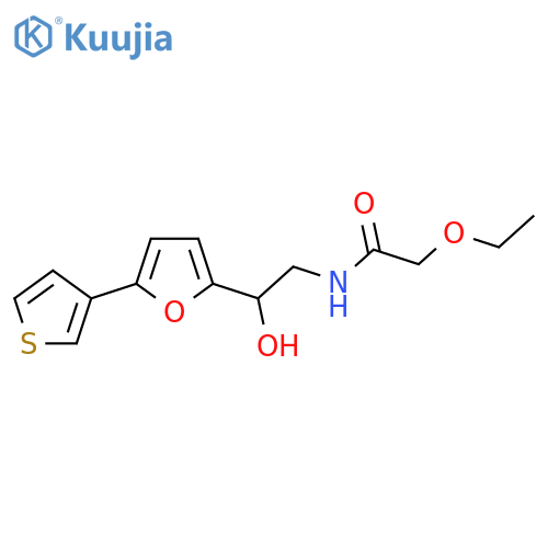 2-ethoxy-N-{2-hydroxy-2-[5-(thiophen-3-yl)furan-2-yl]ethyl}acetamide structure