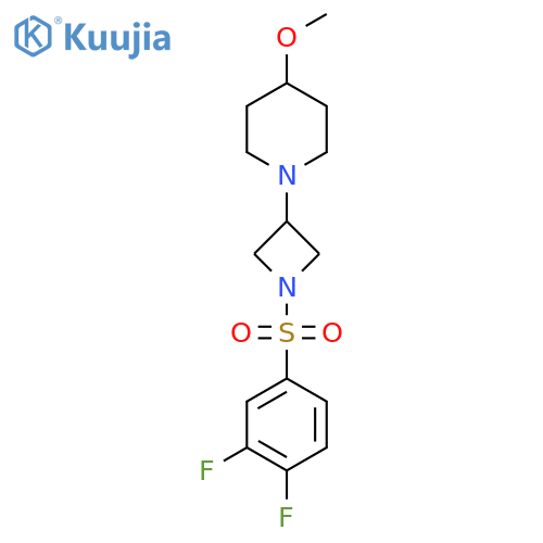 1-(1-((3,4-Difluorophenyl)sulfonyl)azetidin-3-yl)-4-methoxypiperidine structure