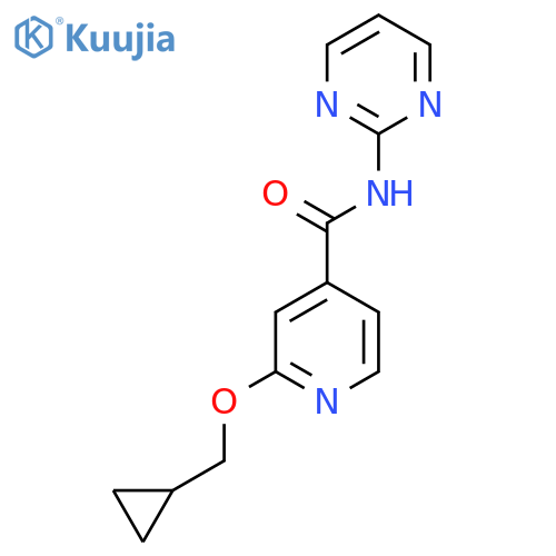 2-(cyclopropylmethoxy)-N-(pyrimidin-2-yl)isonicotinamide structure