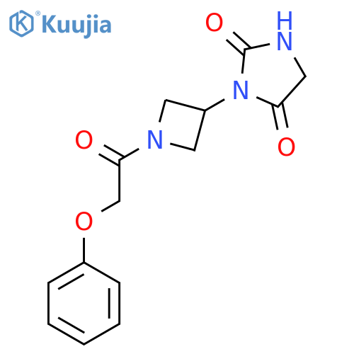 3-[1-(2-Phenoxyacetyl)azetidin-3-yl]imidazolidine-2,4-dione structure
