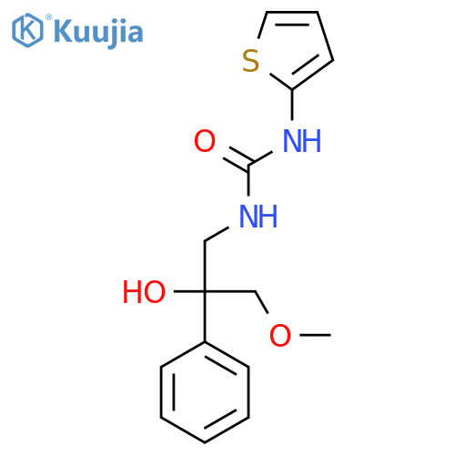 1-(2-Hydroxy-3-methoxy-2-phenylpropyl)-3-(thiophen-2-yl)urea structure