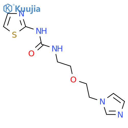 1-{2-2-(1H-imidazol-1-yl)ethoxyethyl}-3-(1,3-thiazol-2-yl)urea structure