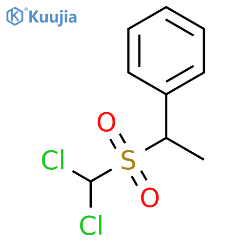 Benzene, [1-[(dichloromethyl)sulfonyl]ethyl]- structure