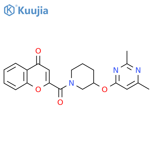 2-{3-[(2,6-dimethylpyrimidin-4-yl)oxy]piperidine-1-carbonyl}-4H-chromen-4-one structure