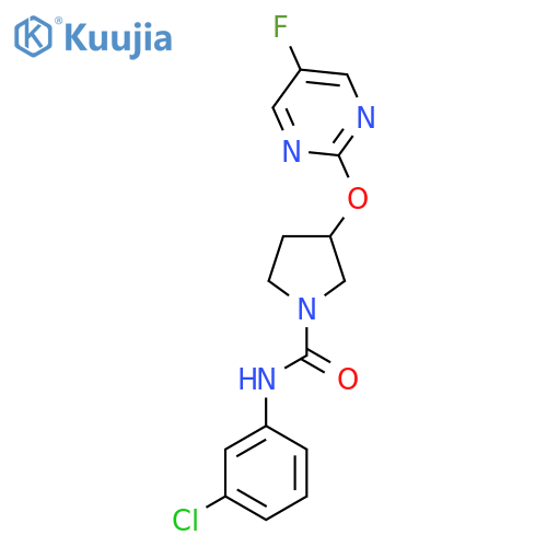 N-(3-chlorophenyl)-3-((5-fluoropyrimidin-2-yl)oxy)pyrrolidine-1-carboxamide structure