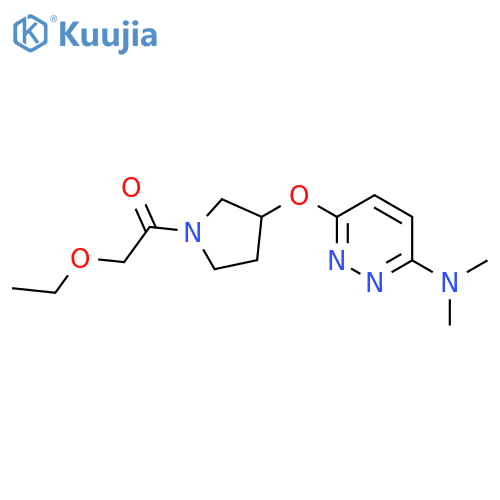 1-(3-{6-(dimethylamino)pyridazin-3-yloxy}pyrrolidin-1-yl)-2-ethoxyethan-1-one structure