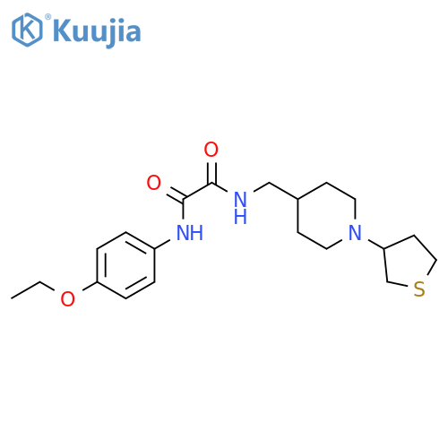 N'-(4-ethoxyphenyl)-N-{[1-(thiolan-3-yl)piperidin-4-yl]methyl}ethanediamide structure