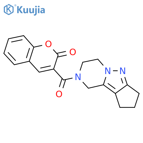 3-{7,8,11-triazatricyclo6.4.0.0^{2,6}dodeca-1,6-diene-11-carbonyl}-2H-chromen-2-one structure