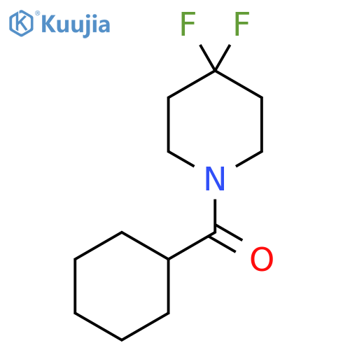 1-cyclohexanecarbonyl-4,4-difluoropiperidine structure