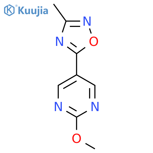 2-methoxy-5-(3-methyl-1,2,4-oxadiazol-5-yl)pyrimidine structure