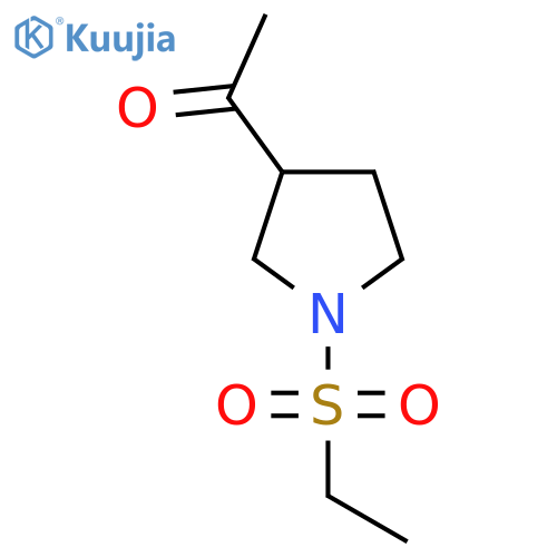 1-[1-(ethanesulfonyl)pyrrolidin-3-yl]ethan-1-one structure