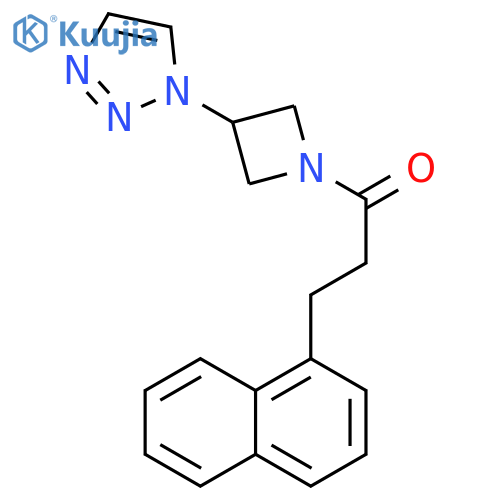 3-naphthalen-1-yl-1-[3-(triazol-1-yl)azetidin-1-yl]propan-1-one structure