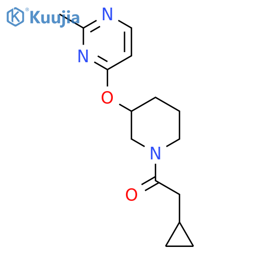 2-cyclopropyl-1-{3-[(2-methylpyrimidin-4-yl)oxy]piperidin-1-yl}ethan-1-one structure