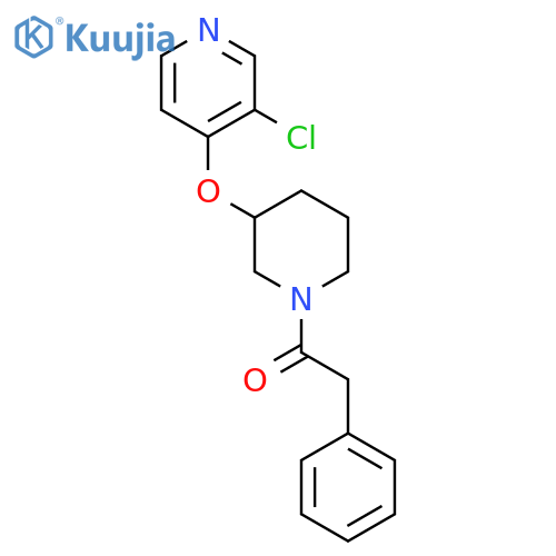 1-{3-[(3-chloropyridin-4-yl)oxy]piperidin-1-yl}-2-phenylethan-1-one structure