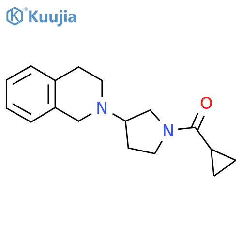 cyclopropyl(3-(3,4-dihydroisoquinolin-2(1H)-yl)pyrrolidin-1-yl)methanone structure