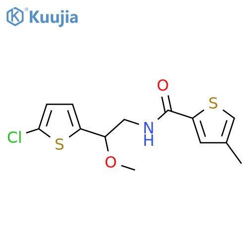 N-[2-(5-chlorothiophen-2-yl)-2-methoxyethyl]-4-methylthiophene-2-carboxamide structure