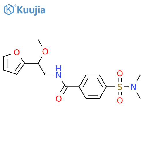 4-(N,N-dimethylsulfamoyl)-N-(2-(furan-2-yl)-2-methoxyethyl)benzamide structure