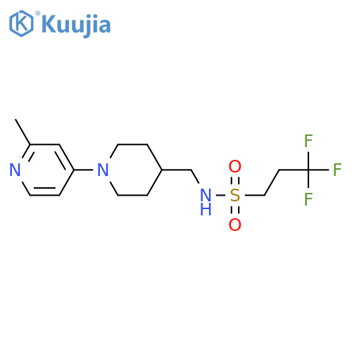 3,3,3-trifluoro-N-[[1-(2-methylpyridin-4-yl)piperidin-4-yl]methyl]propane-1-sulfonamide structure