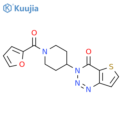 3-[1-(furan-2-carbonyl)piperidin-4-yl]-3H,4H-thieno[3,2-d][1,2,3]triazin-4-one structure